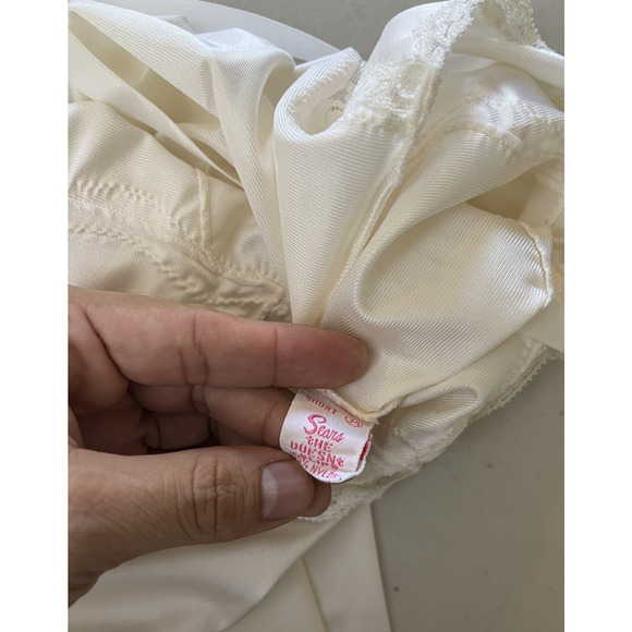 Vtg Y2K 90s Fairy Ballet Coquette Lace Romantic Slip Babydoll Dress 34 Angelic - Picture 9 of 12